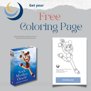Free Sock Monkey Coloring Page