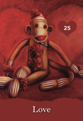 Sock Monkey with Heart