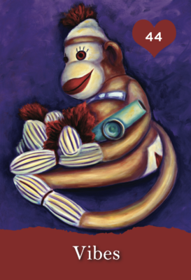 Sock Monkey with kazoo